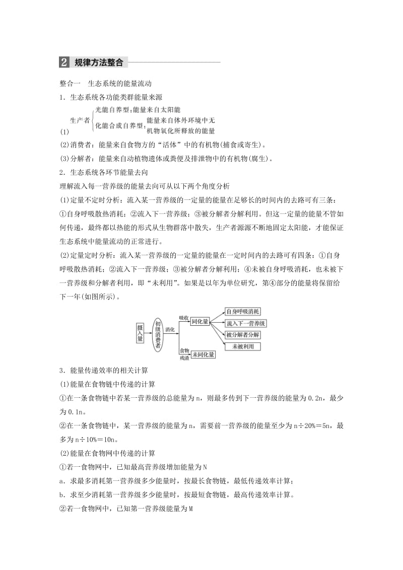 全国通用版2018-2019版高中生物第5章生态系统及其稳定性章末总结学案新人教版必修3 .doc_第2页