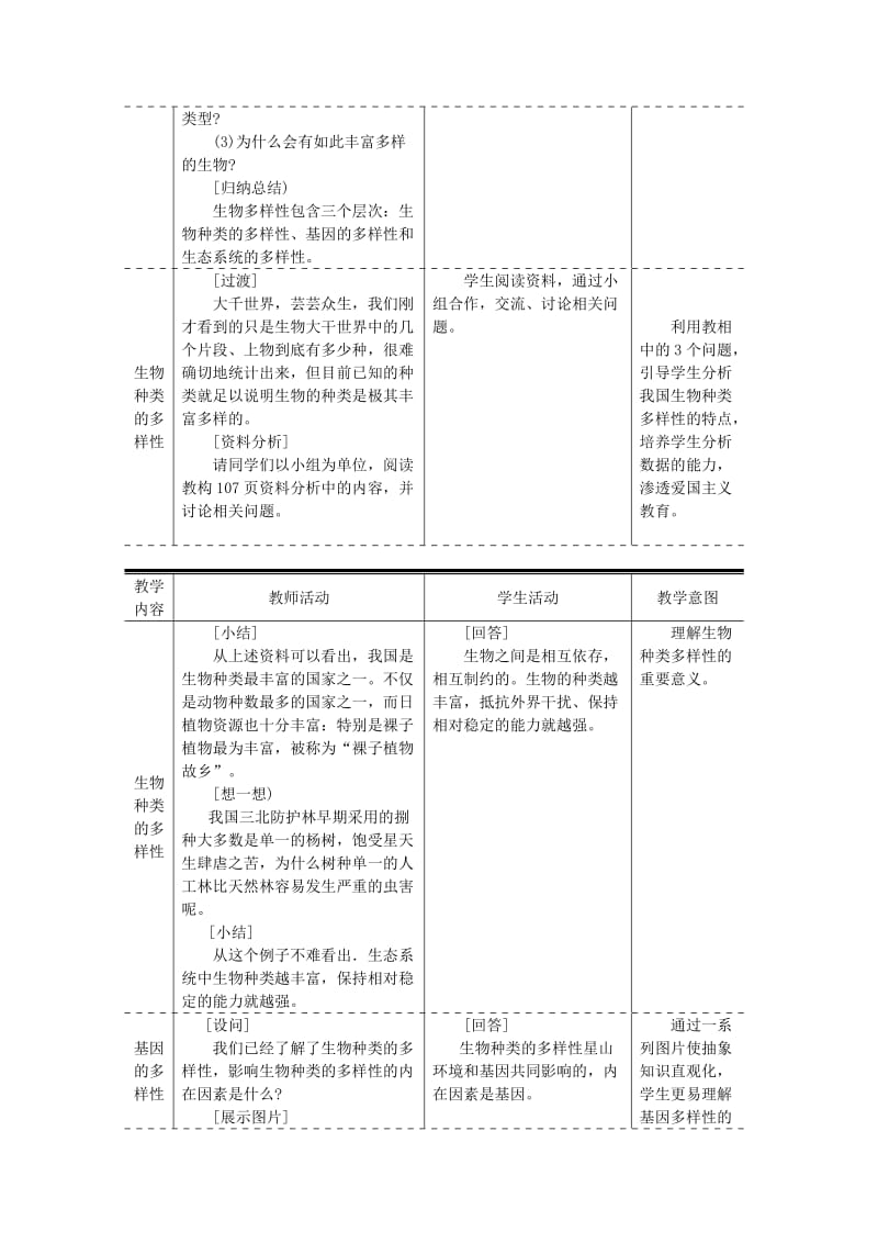 八年级生物上册第六单元第二章认识生物的多样性教案 新人教版.doc_第2页