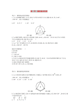 河南省2019年中考數(shù)學總復習 第六章 圓作業(yè)幫.doc