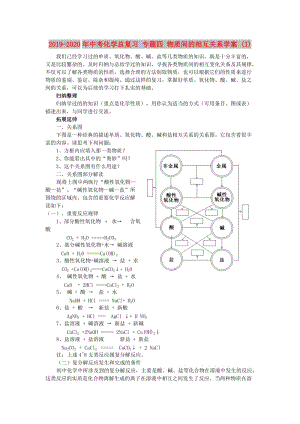 2019-2020年中考化學總復習 專題四 物質(zhì)間的相互關(guān)系學案 (I).doc