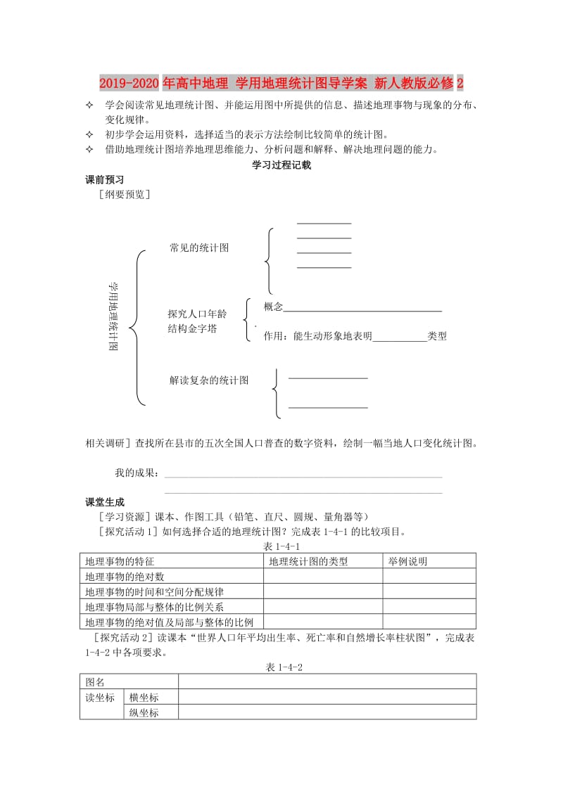 2019-2020年高中地理 学用地理统计图导学案 新人教版必修2.doc_第1页