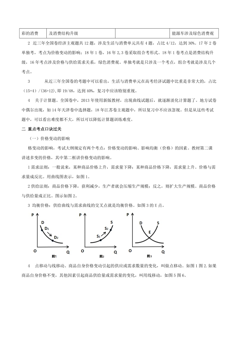 2019年高考政治一轮复习 进阶提分秘诀 专题01 生活与消费（含解析）.doc_第2页