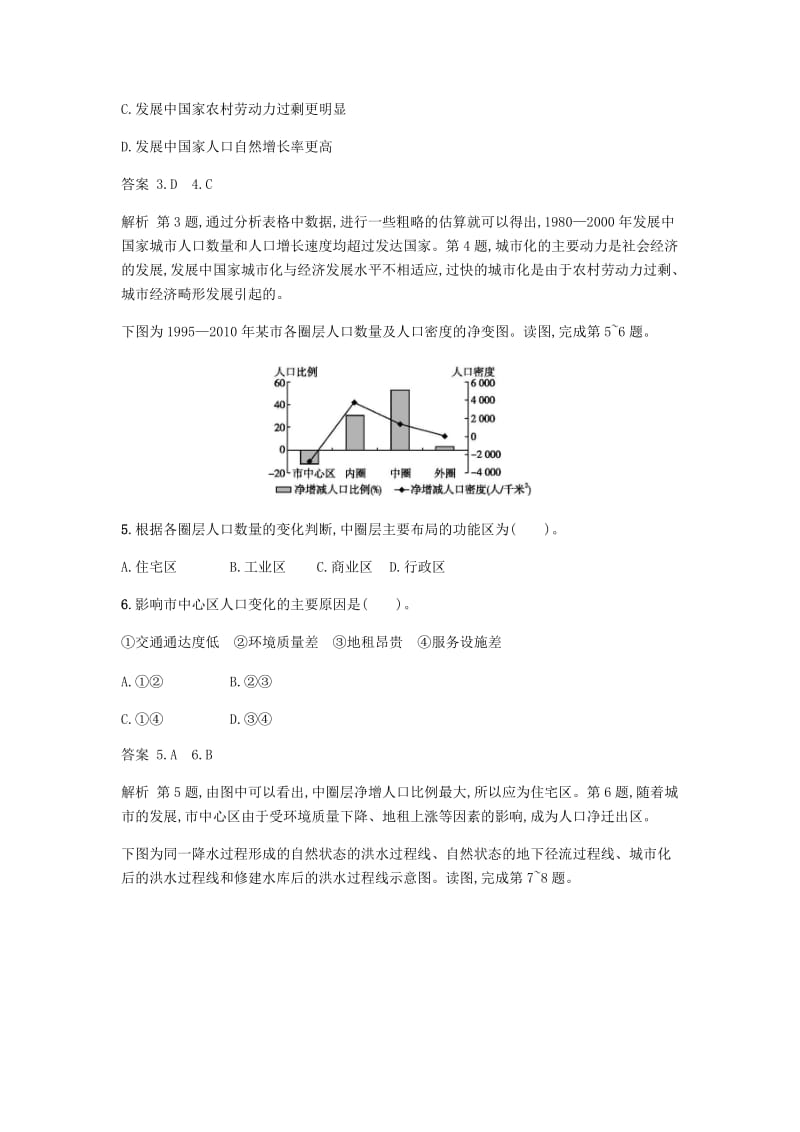 2018版高中地理 第二章 城市与环境过关检测（二）湘教版必修2.doc_第3页