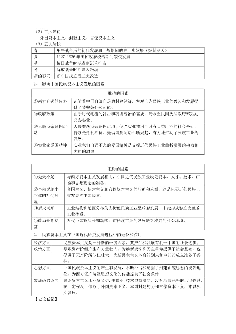 2019-2020年高三历史二轮复习 近代经济结构变化和民族资本主义发展学案.doc_第2页