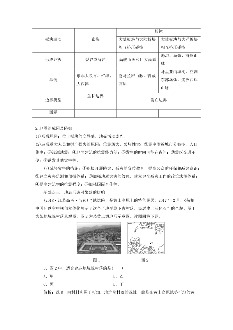 （江苏专用）2019版高考地理二轮复习 第一部分 聚焦选择题的10大命题视角 命题视角（二）地表形态变化讲义（含解析）.doc_第3页