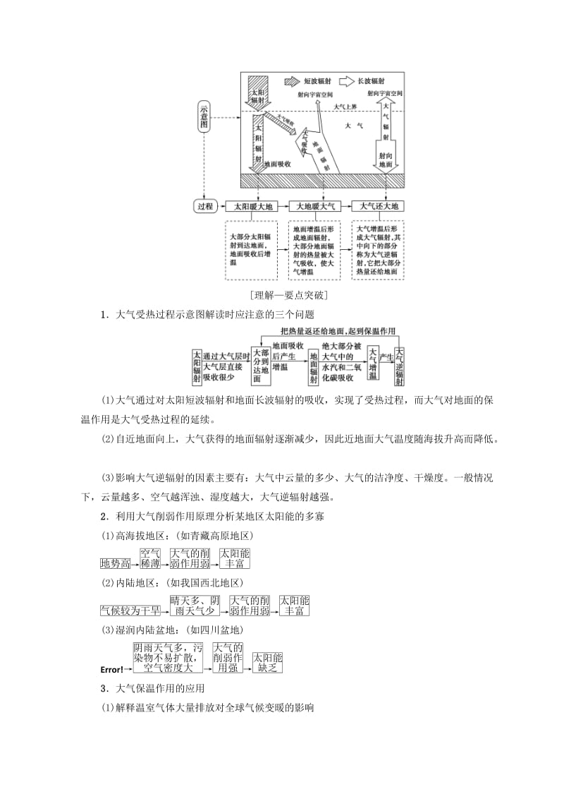 2019-2020年高考地理一轮复习第2单元从地球圈层看地理环境第2节冷热不均引起的大气运动学案鲁教版.doc_第3页