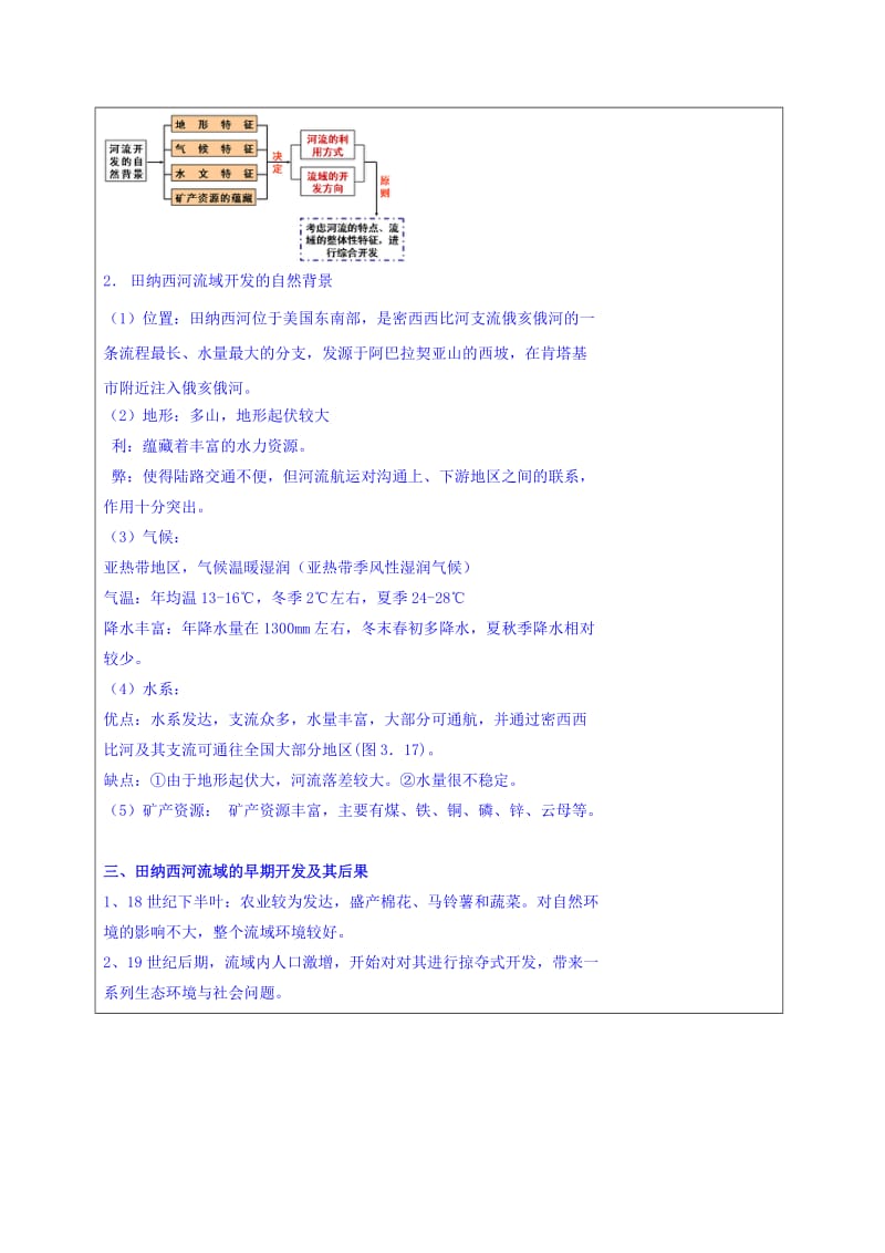 2019-2020年高中地理必修三：3-2 流域的综合开发 教案.doc_第3页