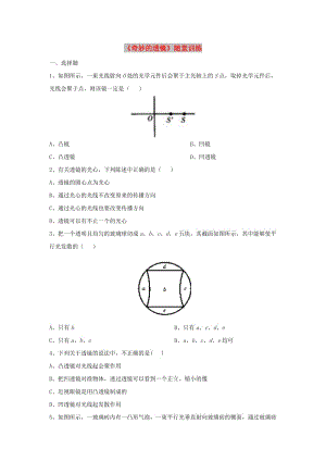 八年級(jí)物理上冊(cè) 3.5《奇妙的透鏡》隨堂訓(xùn)練 （新版）粵教滬版.doc