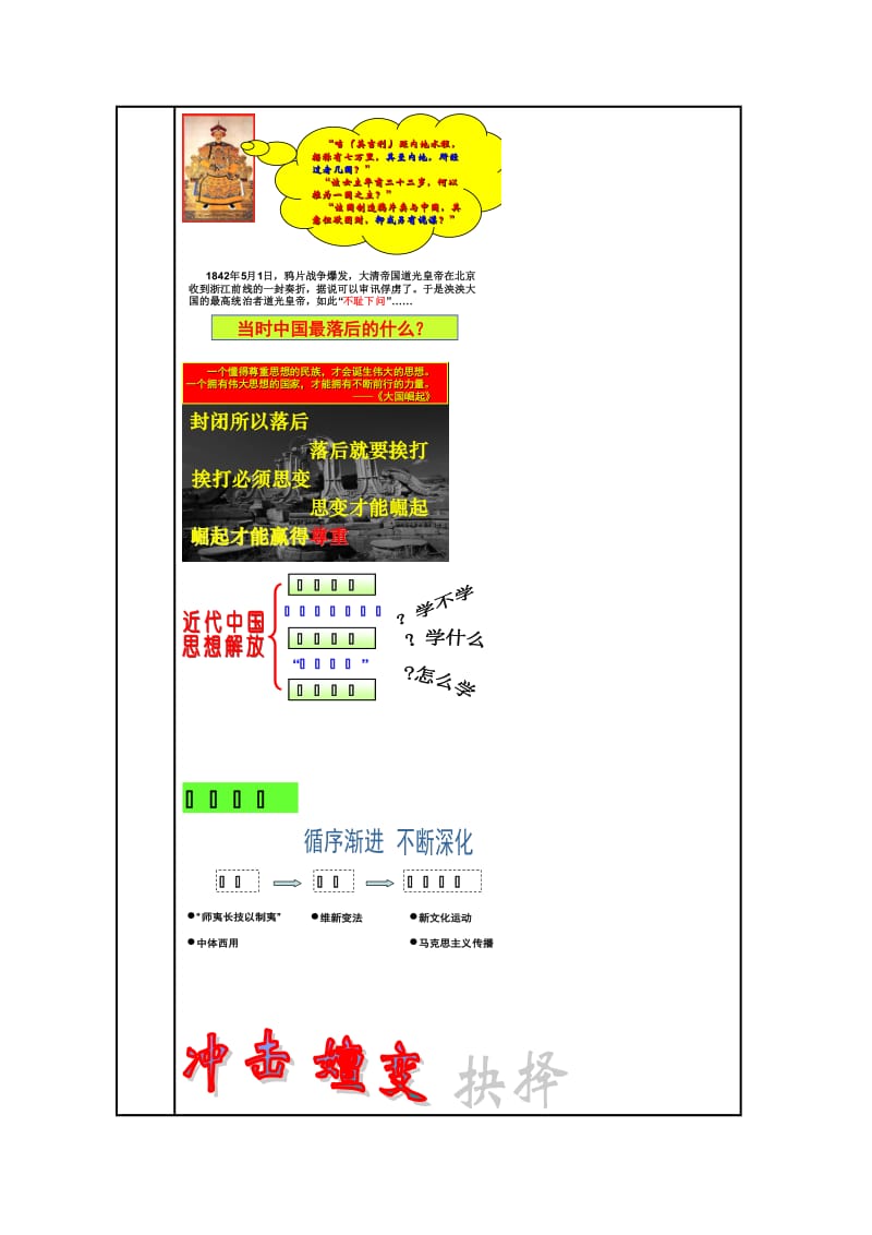 2019-2020年高二历史必修3教案：专题三 一、“顺乎世界之潮流”.doc_第3页