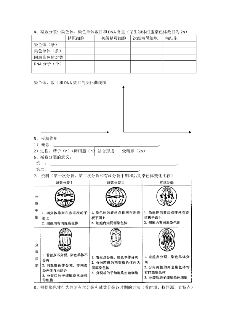 2019-2020年高中生物《2.1 减数分裂中的染色体行为》学案 浙教版必修2.doc_第3页