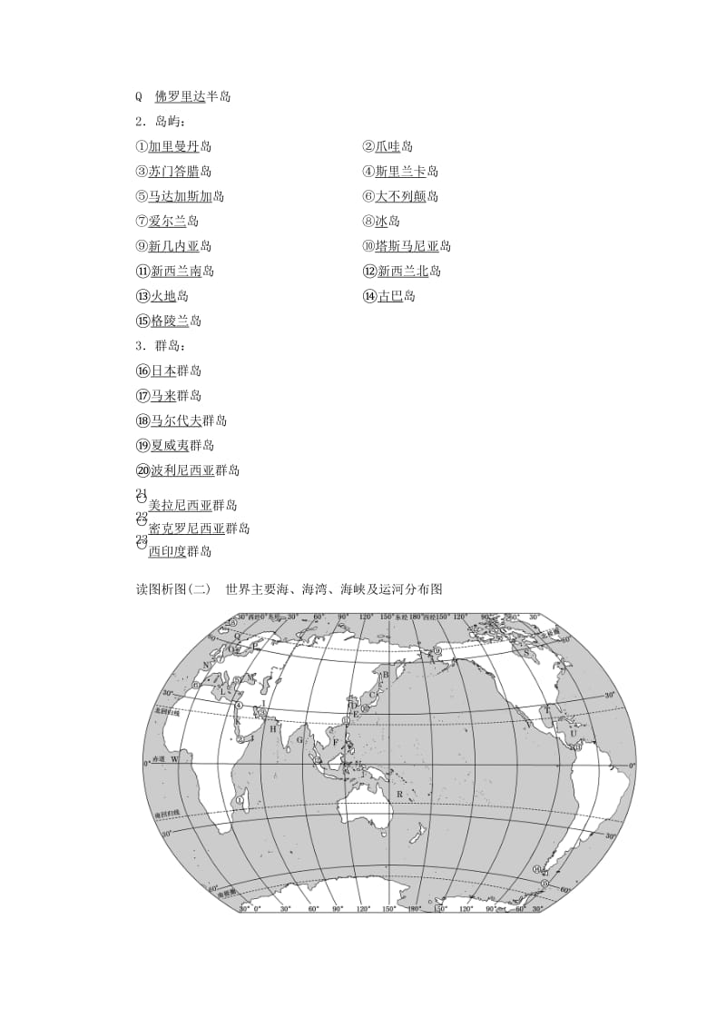 2020版高考地理一轮复习 学好区域地理 功在平时 第一讲 世界地理概况学案（含解析）新人教版.doc_第2页