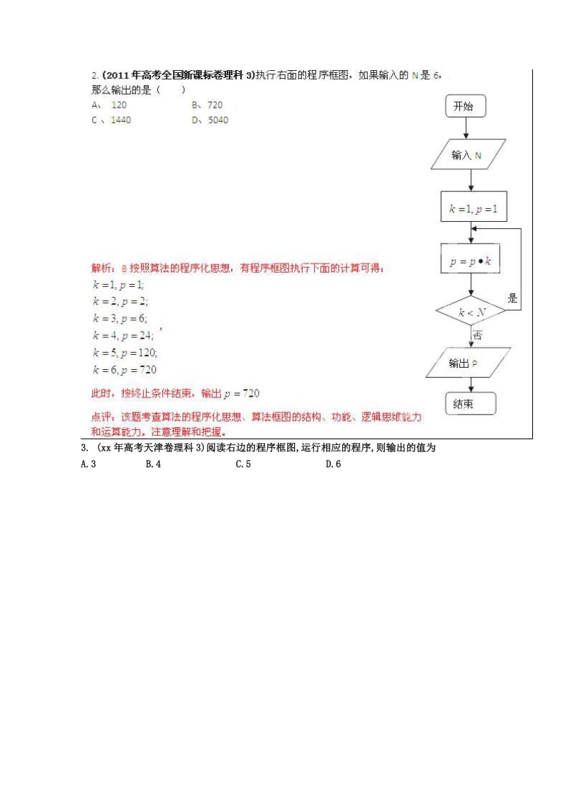 2019-2020年高考数学 6年高考母题精解精析 专题15 程序框图02 理 .doc_第2页