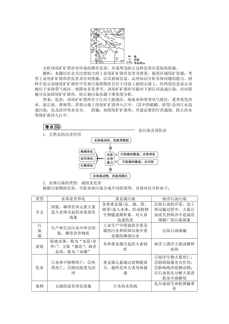 2019-2020年高考地理新一轮复习 第二十一章 第48讲 环境污染与防治教案.doc_第2页