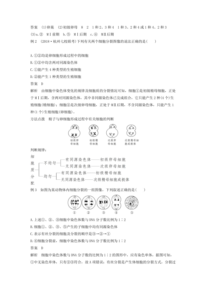 2018-2019学年高中生物 第二章 染色体与遗传 第一节 减数分裂中的染色体行为（Ⅱ）学案 浙科版必修2.doc_第3页