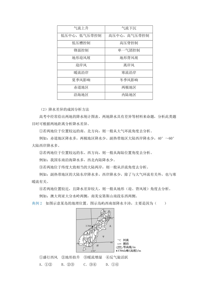 2019届高考地理 专题三 大气运动精准培优专练.doc_第3页