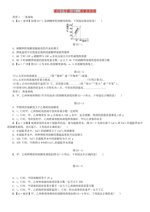 中考化學(xué)復(fù)習(xí)方案 滾動(dòng)小專題（五）溶解度曲線練習(xí) （新版）魯教版.doc