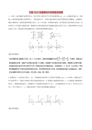 2019年高考物理一輪復(fù)習(xí) 專題10.3 電磁感應(yīng)中的圖象選擇題千題精練.doc