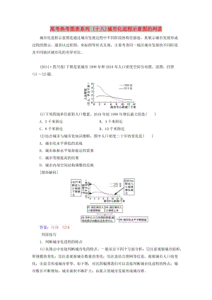 2019高考地理一輪復習 第二部分 第八單元 城市與城市化 高考熱考圖表系列（十八）城市化進程示意圖的判讀學案.doc