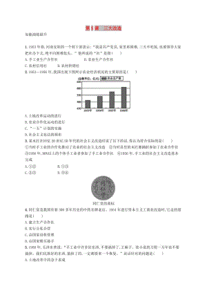 八年級歷史下冊 第二單元 社會主義制度的建立與社會主義建設的探索 第5課 三大改造知能演練提升 新人教版.doc