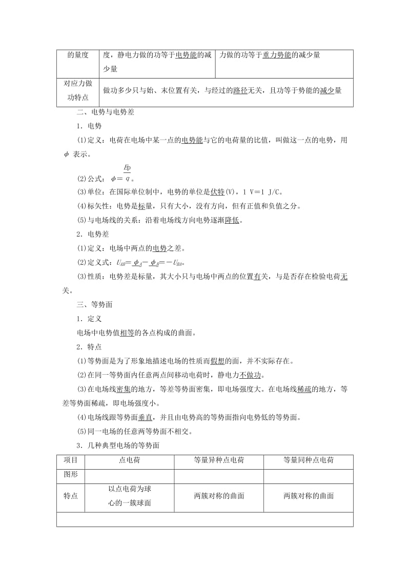 2019-2020年高中物理第一章静电场第4节电势能电势与电势差教学案教科版选修3.doc_第2页