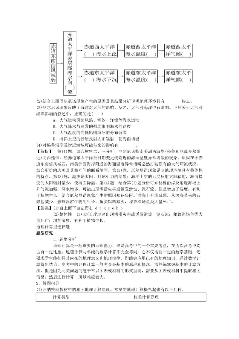 2019-2020年高考地理一轮复习 第5章 章末整合提升 新人教版必修1.doc_第2页