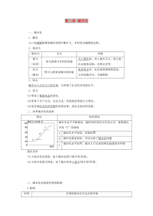 2020版高考地理一輪復(fù)習(xí) 第二模塊 人文地理 第二章 城市與城市化 第二講 城市化學(xué)案（含解析）新人教版.doc