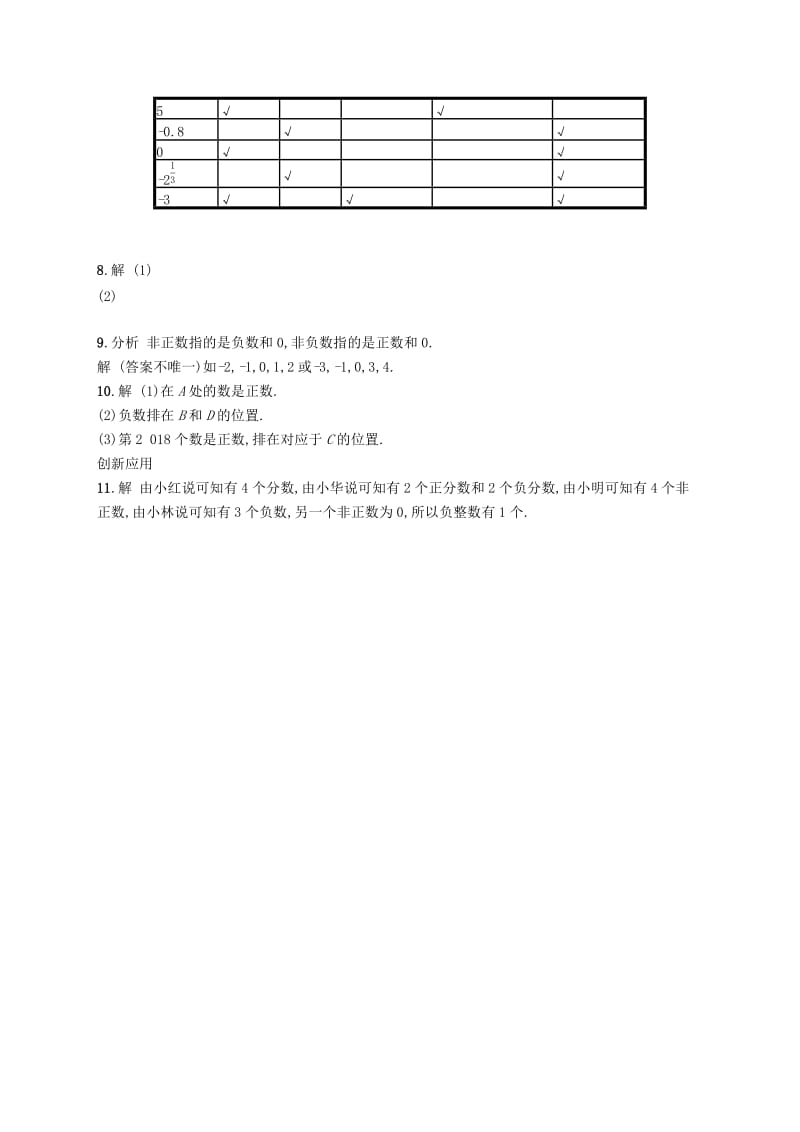 七年级数学上册 第一章 有理数 1.2 有理数 1.2.1 有理数知能演练提升 （新版）新人教版.doc_第3页