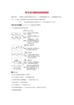 2019版高考生物大一輪復(fù)習(xí) 第九單元 生物個(gè)體的穩(wěn)態(tài)與調(diào)節(jié) 第22講 植物生命活動(dòng)的調(diào)節(jié)學(xué)案 中圖版必修3.doc