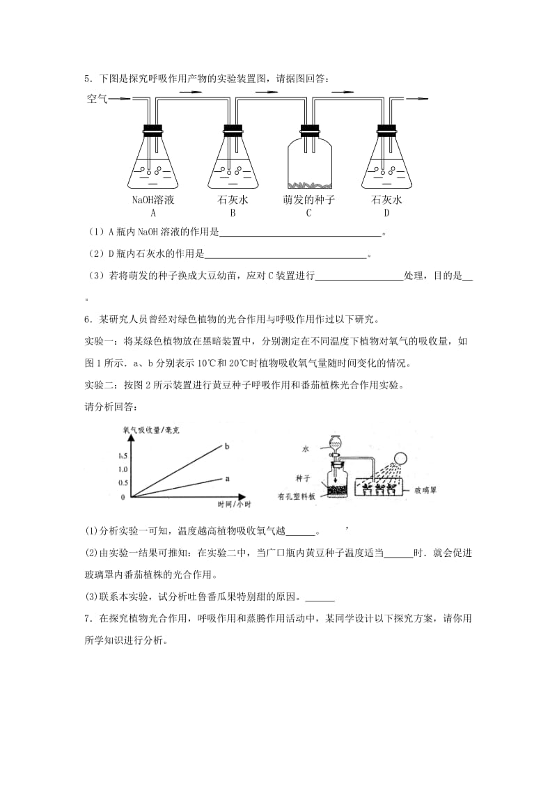 七年级生物上册 3.4《绿色植物是生物圈中有机物的制造者》同步练习1 （新版）新人教版.doc_第2页