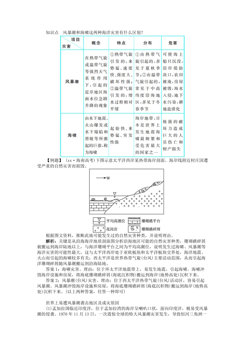 2019-2020年高中地理第三章海洋水体第一节海洋灾害及应对措施学案中图版选修.doc_第2页