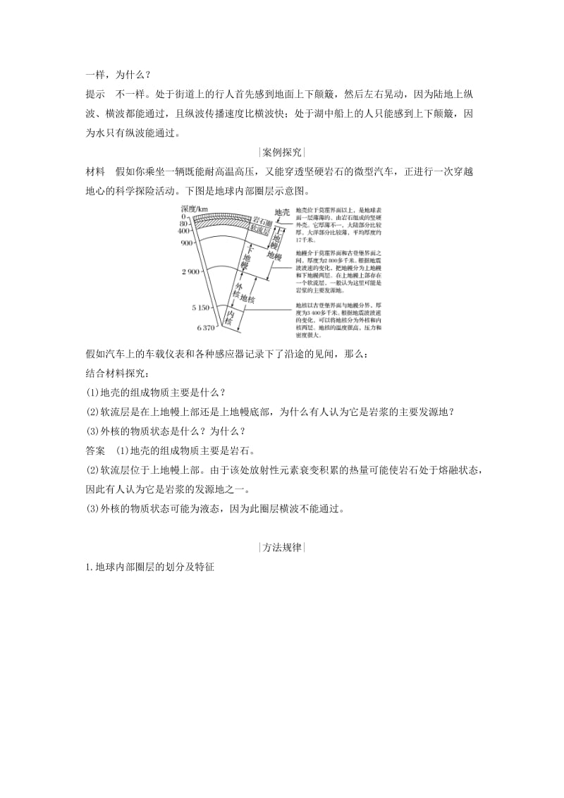 2018-2019版高中地理 第二单元 从地球圈层看地理环境 第一节 岩石圈与地表形态 第1课时学案 鲁教版必修1.doc_第2页