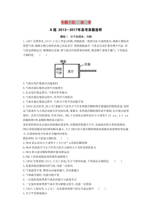 2019版高考物理總復(fù)習 專題十四 熱學考題幫.doc