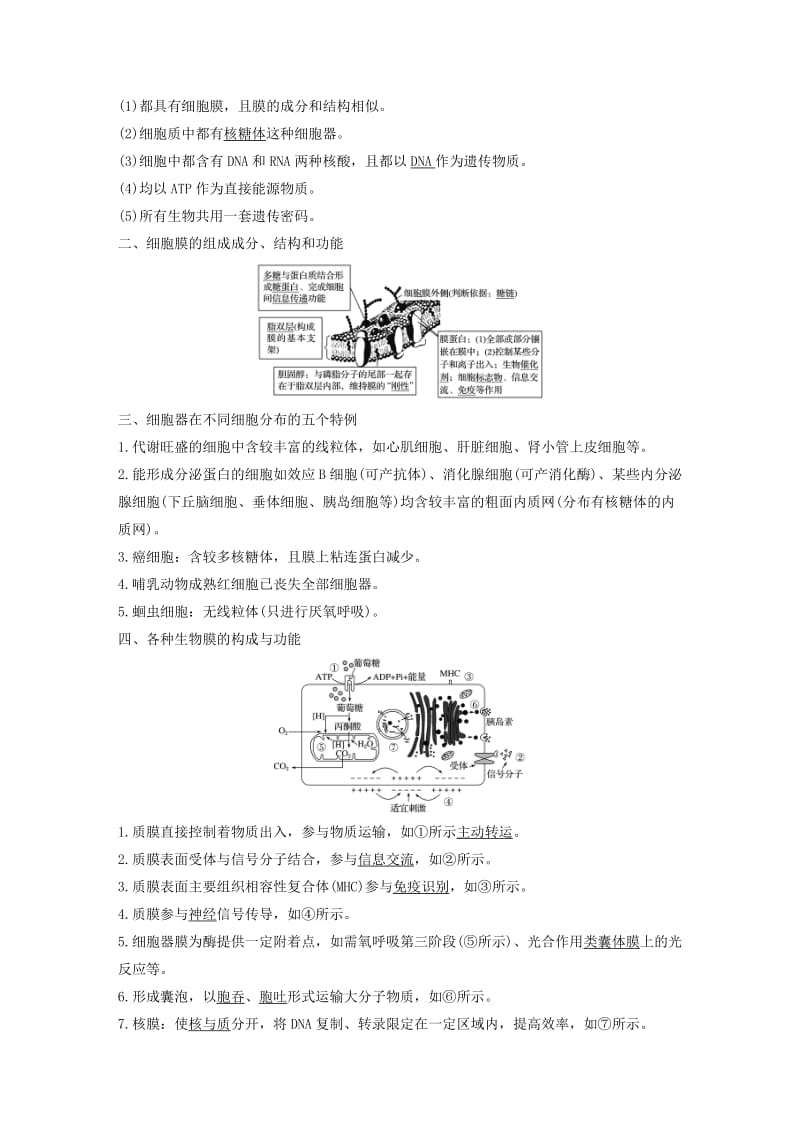 （浙江专用）2019版高考生物大二轮复习 专题一 细胞的分子组成和基本结构 考点2 细胞的基本结构练习.doc_第3页