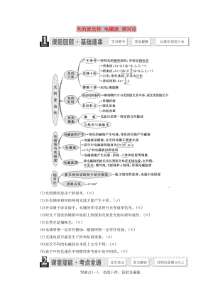 （江苏专版）2020版高考物理一轮复习 第十三章 第4节 光的波动性 电磁波 相对论讲义（含解析）.doc