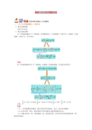 九年級數(shù)學(xué)上冊 專題突破講練 解密一元二次方程配方法試題 （新版）青島版.doc