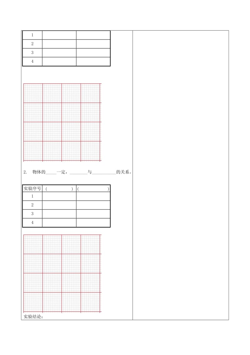 2019-2020年高中物理 第4章 力与平衡 4.2 实验：探究加速度与力、质量的关系导学案鲁科版必修1.doc_第3页