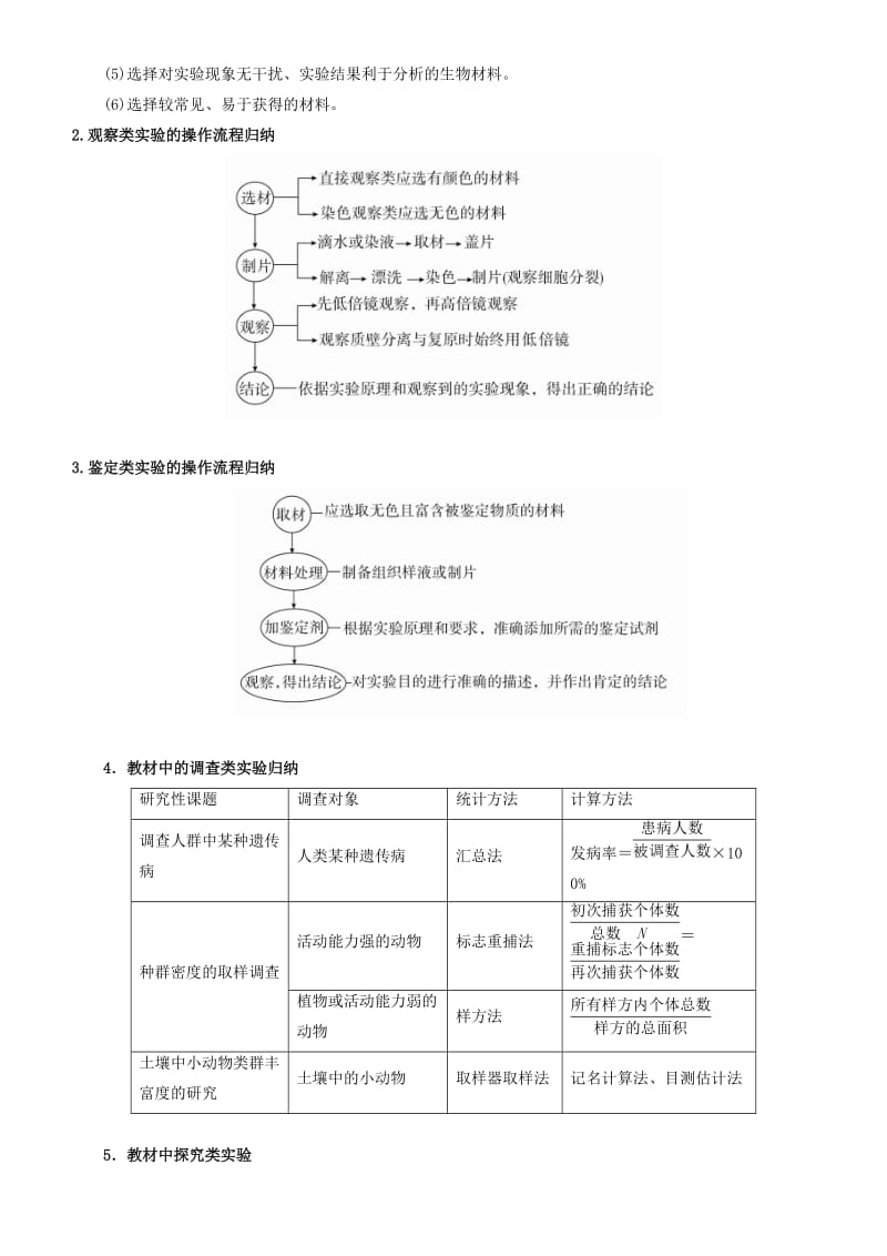 2019届高考生物二轮复习 专题14 实验与探究学案.docx_第2页