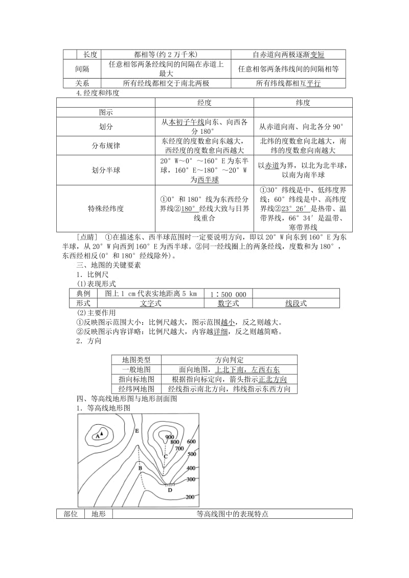 2019-2020年高考地理新一轮复习 第一章 第1讲 地球和地图教案.doc_第2页