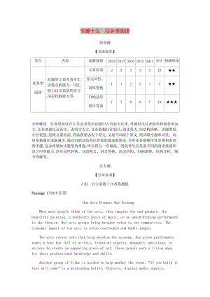 江蘇省2020年高考英語總復(fù)習(xí) 專題十五 任務(wù)型閱讀學(xué)案（含解析）.docx