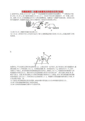 （浙江專版）2019版高考物理一輪復(fù)習(xí) 專題檢測(cè)4 動(dòng)量與能量觀點(diǎn)的綜合應(yīng)用（加試）.doc