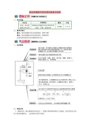 2018高中物理 第七章 機械能守恒定律 7.12 驗證機械能守恒定律實驗難點剖析學案 新人教版必修2.doc