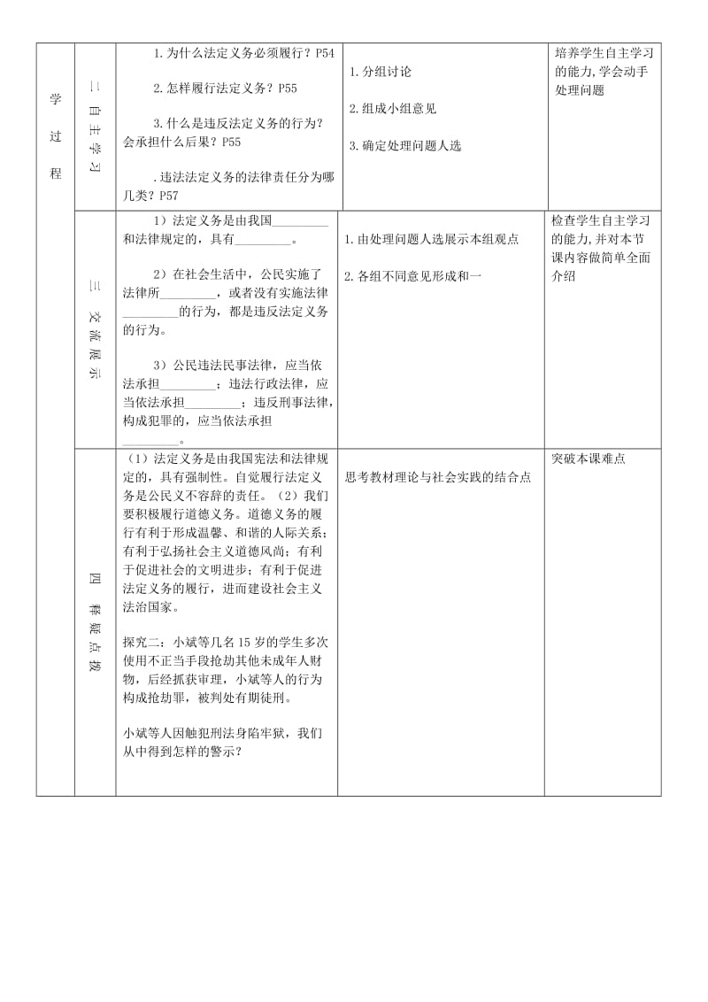 八年级道德与法治下册 第二单元 理解权利义务 第四课 公民义务 第2框 依法履行义务教案2 新人教版.doc_第2页