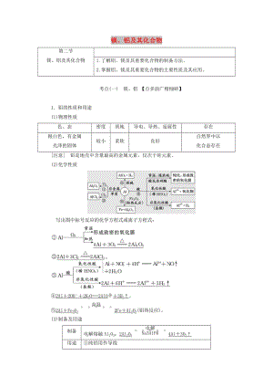 （通用版）2020版高考化學一輪復習 第三章 第二節(jié) 鎂、鋁及其化合物學案（含解析）.doc