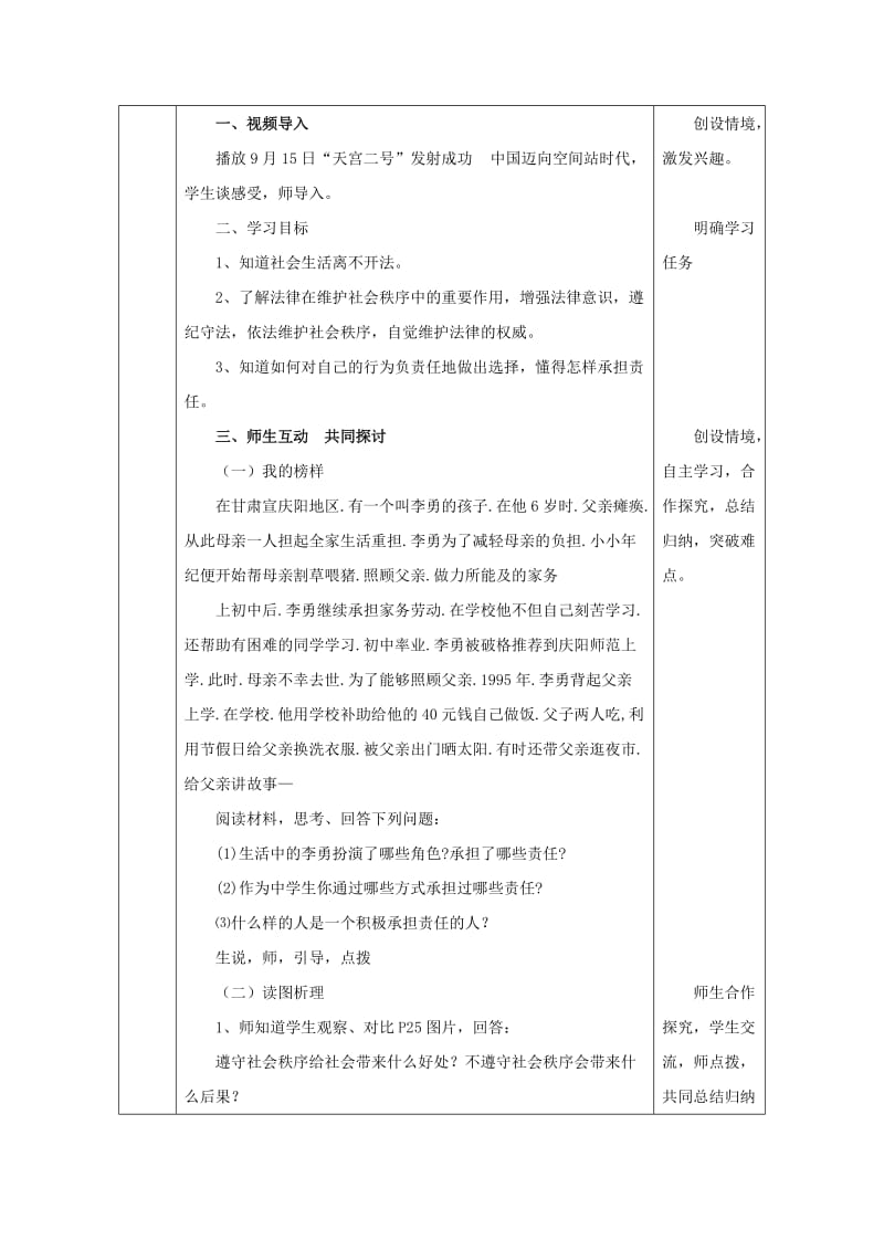 九年级政治全册 第一单元 在社会生活中承担责任 第二课 在承担责任中 第3框《让社会投给我赞成票》教案 鲁教版.doc_第2页