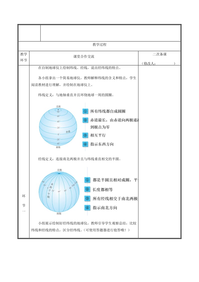 河南省七年级地理上册 1.1纬线与纬度教案 （新版）新人教版.doc_第2页