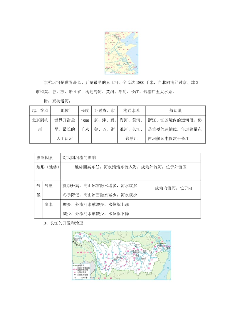 （人教通用）2019年中考地理一轮复习 专题十 我国的自然环境与自然资源 12.3河流、长江讲义（含解析）.doc_第2页