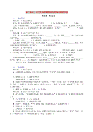 八年級歷史上冊 第2單元 近代化的早期探索與民族危機的加劇 第4課 洋務運動習題 新人教版.doc