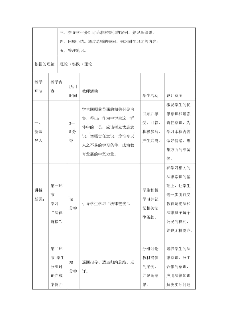 七年级道德与法治上册 第一单元 走进新天地 第一课 新天地 新感觉 第3框 谁也不能剥夺我们的受教育权教学设计2 人民版.doc_第2页