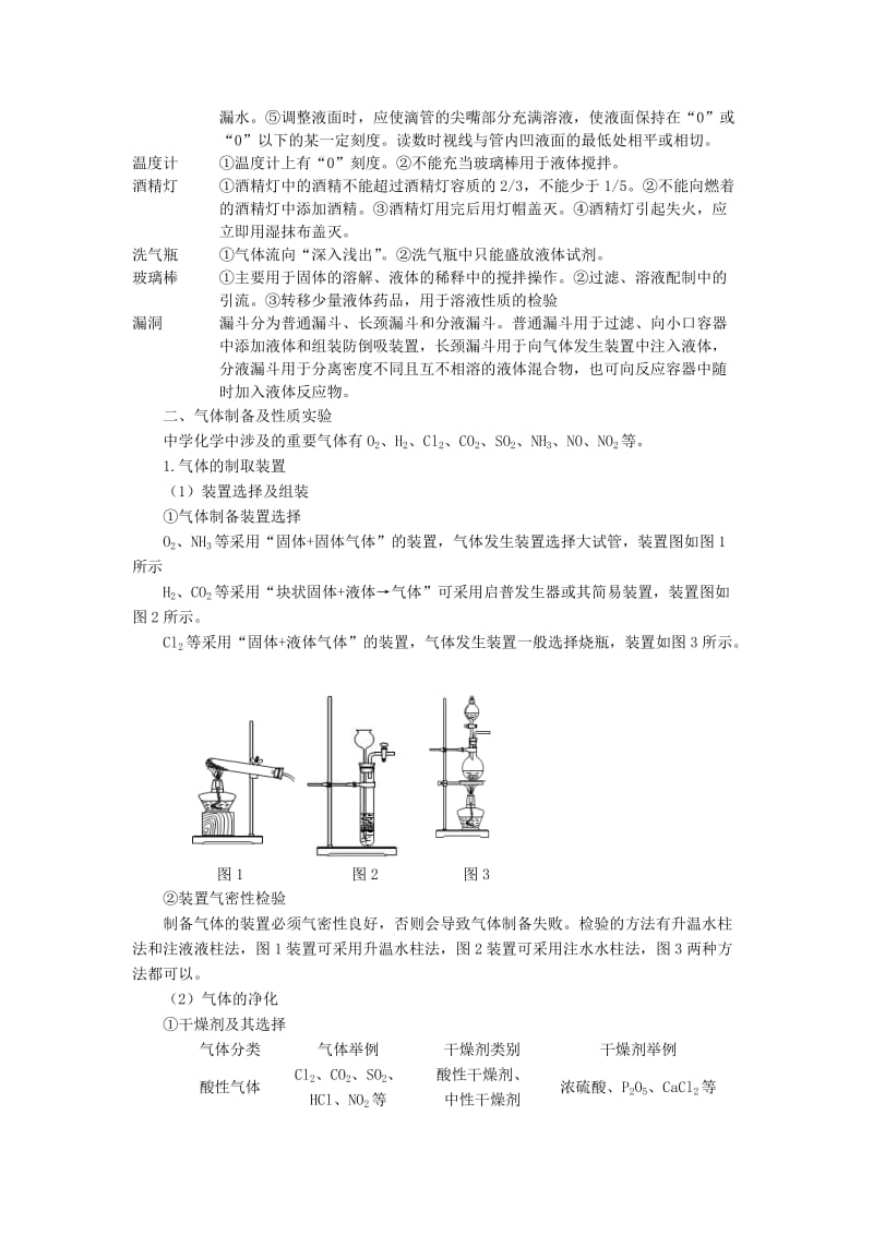 2019-2020年高三化学二轮复习 专题12 化学实验学案.doc_第2页