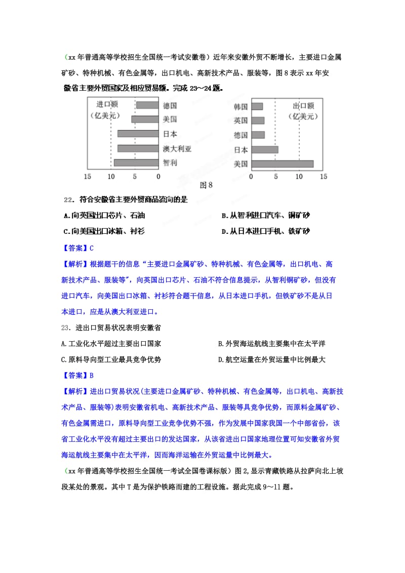 2019-2020年高考地理历年真题 专题12 地域联系.doc_第2页